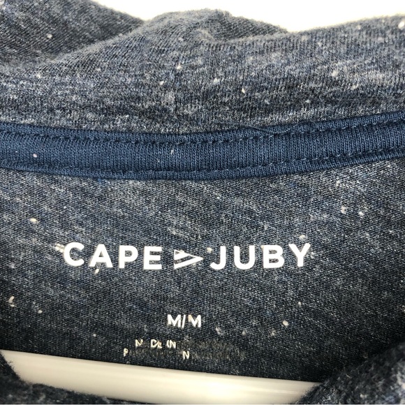 Graphic Outdoor Mountain Long Sleeve Shirt Hoodie Heathered Navy Blue Men’s M - Picture 5 of 6